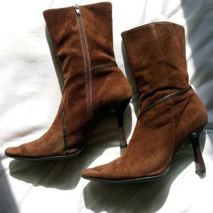 Kelly And Katie Brown Upper Leather Boots 8M
